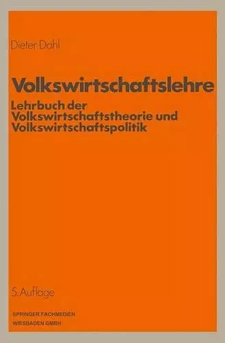 Volkswirtschaftslehre cover