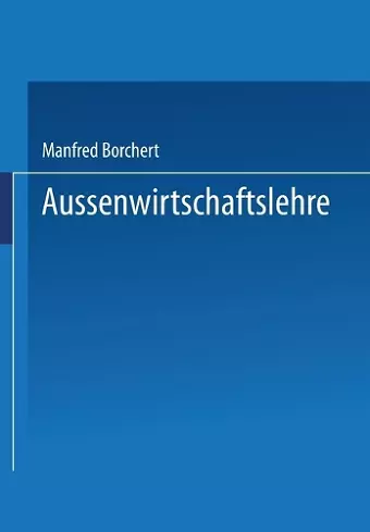 Außenwirtschaftslehre cover