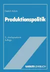 Produktionspolitik cover