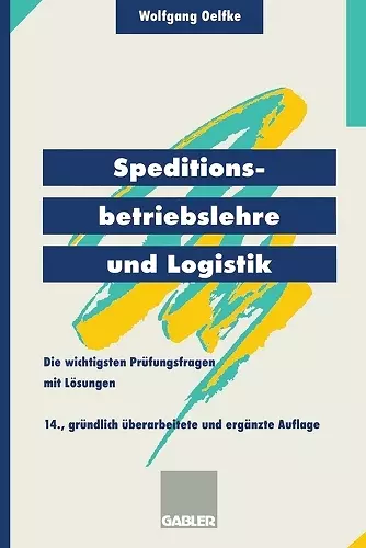 Speditionsbetriebslehre und Logistik cover