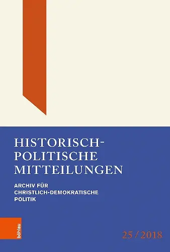 Historisch-politische Mitteilungen cover