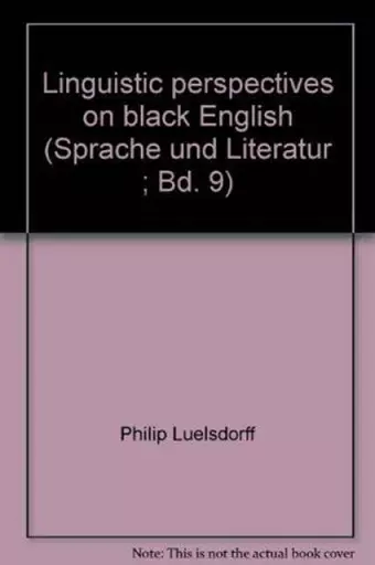 Linguistic Perspectives on Black English cover