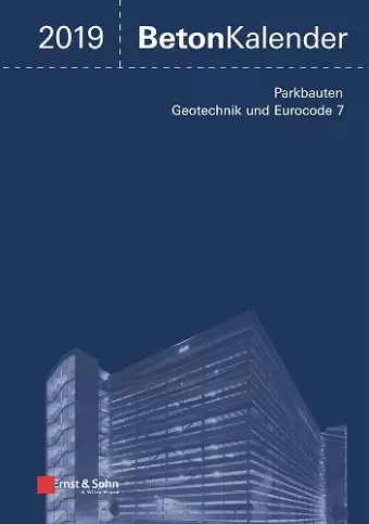 Beton-Kalender 2019 - Schwerpunkte cover