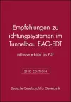 Empfehlungen zu Dichtungssystemen im Tunnelbau EAG-EDT (inklusive e-Book als PDF) cover