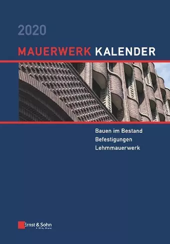 Mauerwerk-Kalender 2020 cover