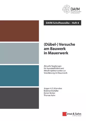 (Dübel-) Versuche am Bauwerk in Mauerwerk cover