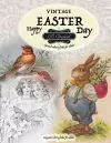 VINTAGE EASTER Classical coloring books for adults. Grayscale coloring books for adults cover