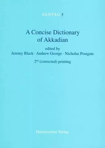 A Concise Dictionary of Akkadian cover