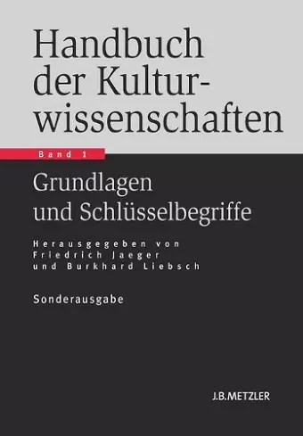 Handbuch der Kulturwissenschaften cover