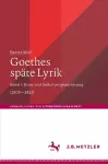 Goethes späte Lyrik cover