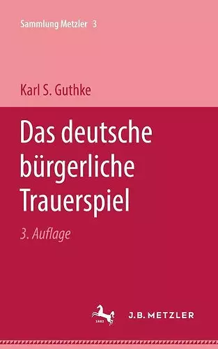 Das deutsche bürgerliche Trauerspiel cover