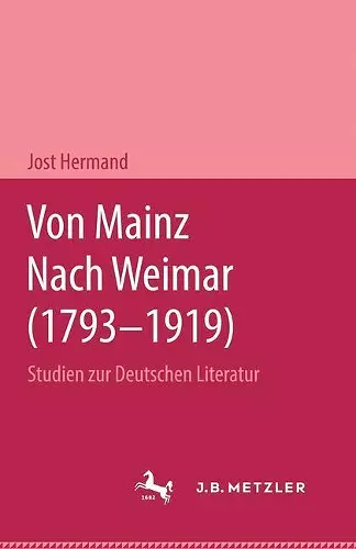 Von Mainz nach Weimar (1793–1919) cover