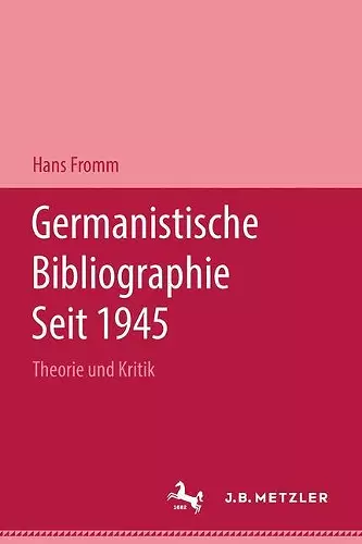 Germanistische Bibliographie seit 1945 cover