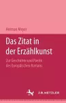 Das Zitat in der Erzählkunst cover