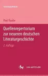 Quellenrepertorium zur neueren deutschen Literaturgeschichte cover