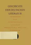 Geschichte der deutschen Literatur vom Humanismus bis zu Goethes Tod (1490–1832) cover