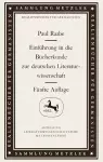 Einführung in die Bücherkunde zur deutschen Literaturwissenschaft cover