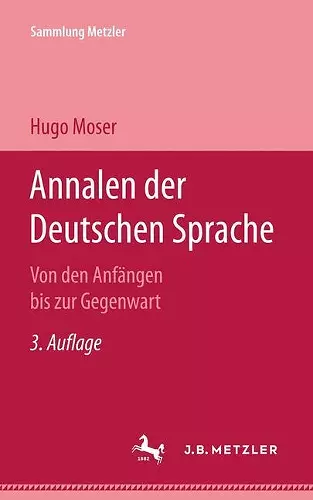 Annalen der deutschen Sprache cover