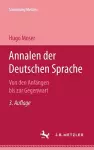 Annalen der deutschen Sprache cover