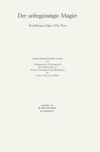 Der unbegünstigte Magier cover