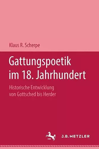 Gattungspoetik im 18. Jahrhundert cover