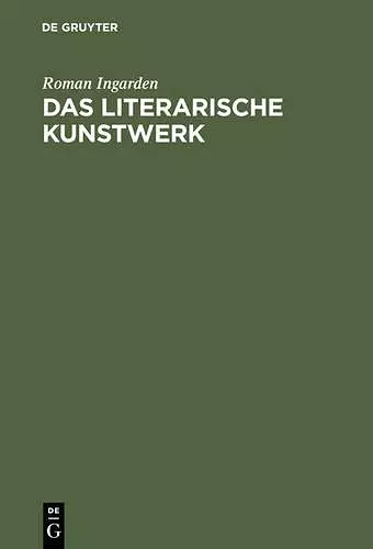 Das literarische Kunstwerk cover