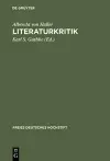 Literaturkritik cover