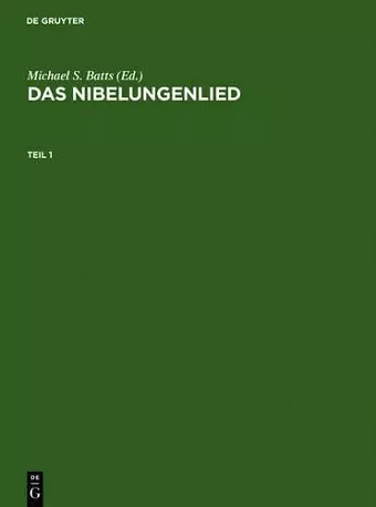 Das Nibelungenlied cover