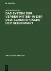 Das System der Verben mit BE- in der deutschen Sprache der Gegenwart cover