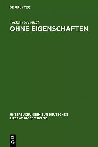 Ohne Eigenschaften cover