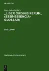 Liber Ordinis Rerum (Esse-Essencia-Glossar) cover