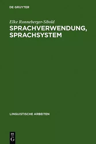 Sprachverwendung, Sprachsystem cover