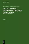 Lexikon Der Germanistischen Linguistik cover