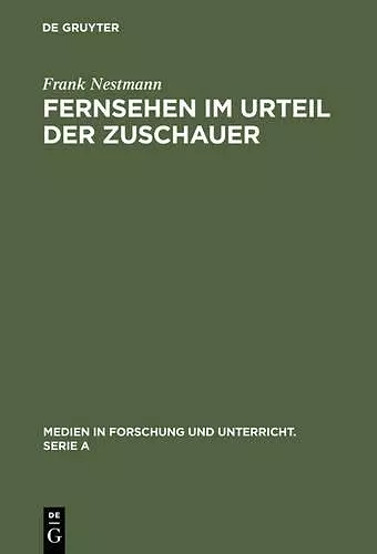 Fernsehen im Urteil der Zuschauer cover