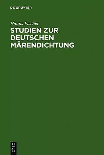 Studien Zur Deutschen Märendichtung cover