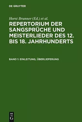 Einleitung, Überlieferung cover