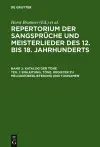 Katalog Der Töne: Bd. 2,1 Einleitung, Töne, Register Zu Melodieüberlieferung Und Tonnamen; Bd. 2,2 Register Zu Den Tonschemata cover