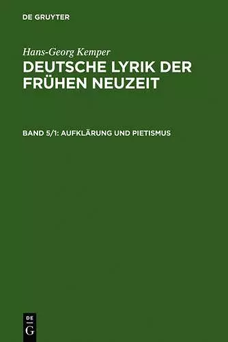 Aufklärung Und Pietismus cover