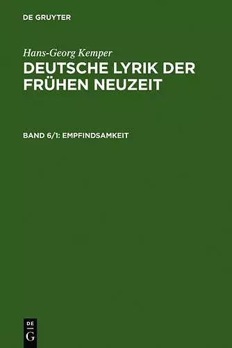 Empfindsamkeit cover