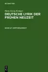 Empfindsamkeit cover