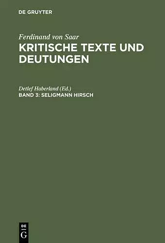 Seligmann Hirsch cover