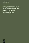 Frühneuhochdeutsches Lesebuch cover