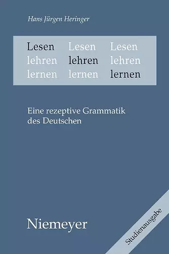 Lesen Lehren Lernen cover