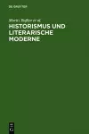 Historismus und literarische Moderne cover