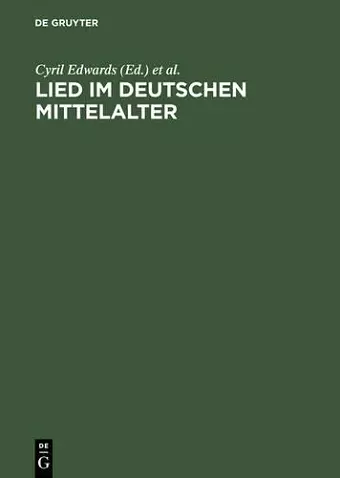 Lied im deutschen Mittelalter cover