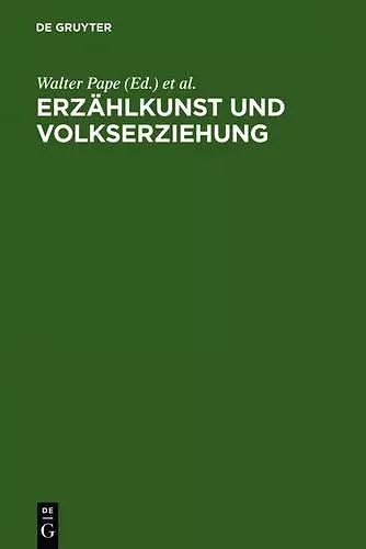 Erzählkunst und Volkserziehung cover