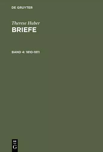 Briefe, Band 4, Briefe (1810-1811) cover
