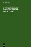 Sangspruchdichtung cover