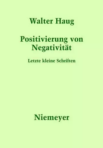 Positivierung von Negativität cover