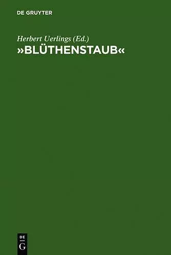 »Blüthenstaub« cover